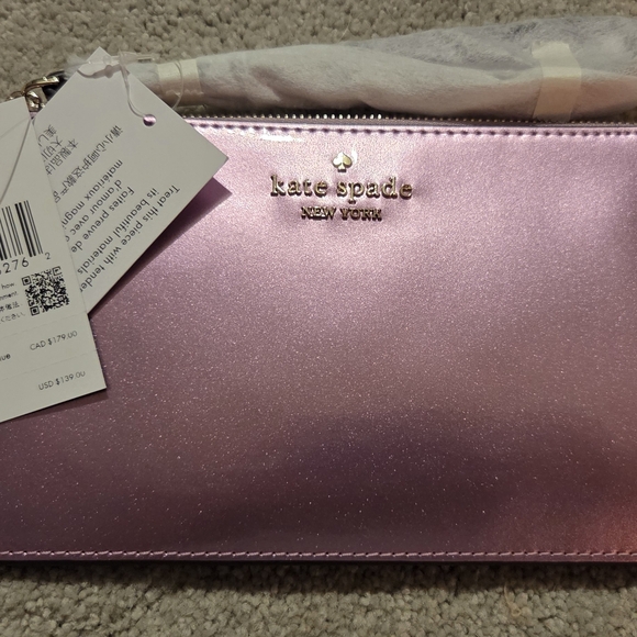 kate spade Accessories - Kate Spade Lucy Medium L-Zip Wristlet Quartz Pink KJ029